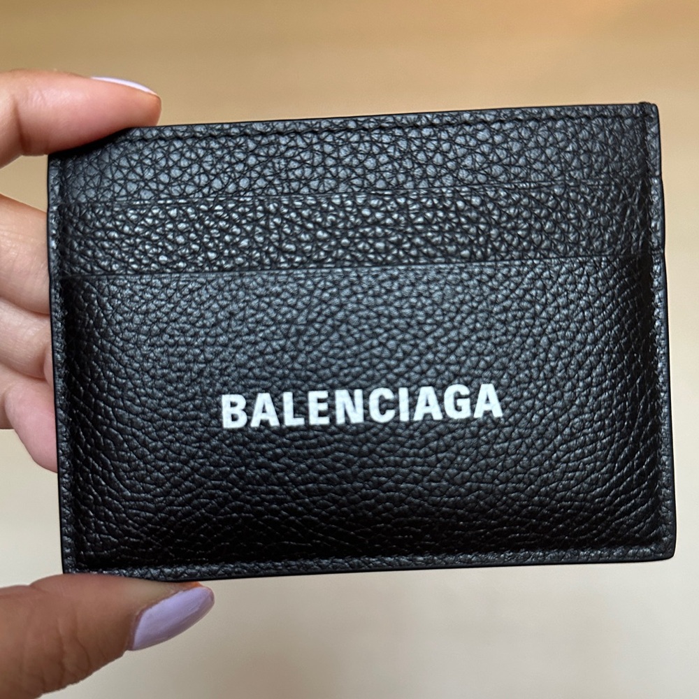 NWOT Balenciaga Leather Card Case Holder